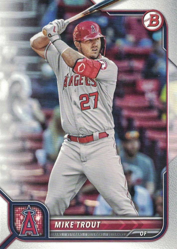 2022 Bowman Mike Trout #32 Los Angeles Angels