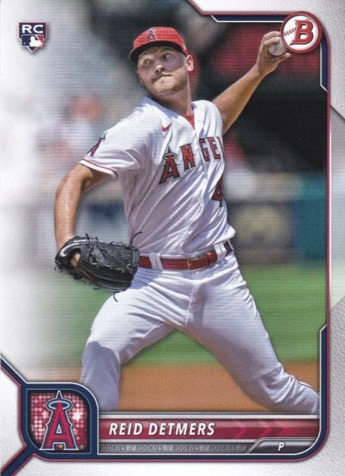 2022 Bowman Reid Detmers #44 Los Angeles Angels