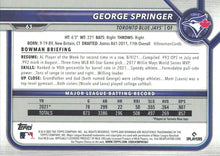 Load image into Gallery viewer, 2022 Bowman George Springer #63 Toronto Blue Jays
