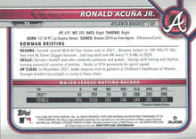 Load image into Gallery viewer, 2022 Bowman Ronald Acuña Jr. #70 Atlanta Braves
