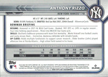 Load image into Gallery viewer, 2022 Bowman Anthony Rizzo #76 New York Yankees
