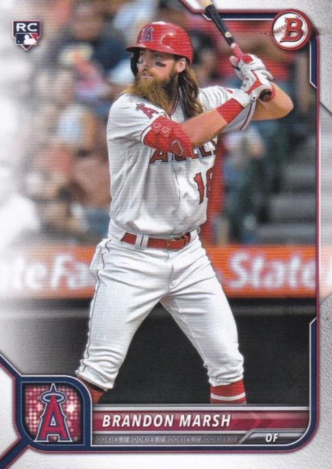 2022 Bowman Brandon Marsh #81 Los Angeles Angels