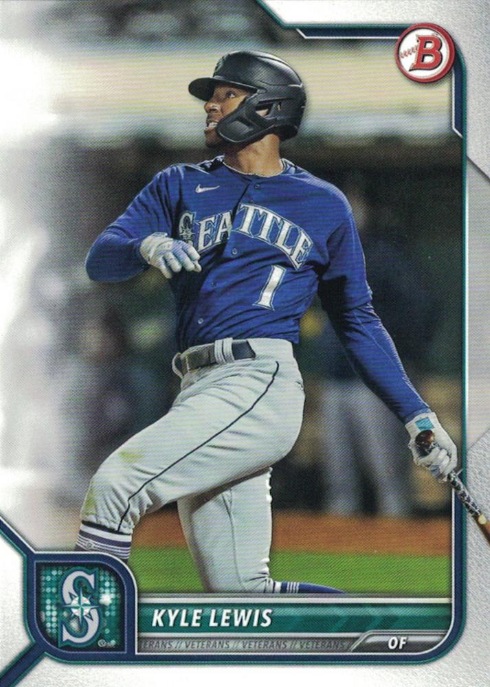 2022 Bowman Kyle Lewis #86 Seattle Mariners