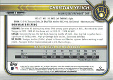 Load image into Gallery viewer, 2022 Bowman Christian Yelich #94 Milwaukee Brewers
