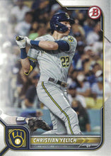 Load image into Gallery viewer, 2022 Bowman Christian Yelich #94 Milwaukee Brewers
