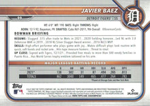Load image into Gallery viewer, 2022 Bowman Javier Baez #99 Detroit Tigers
