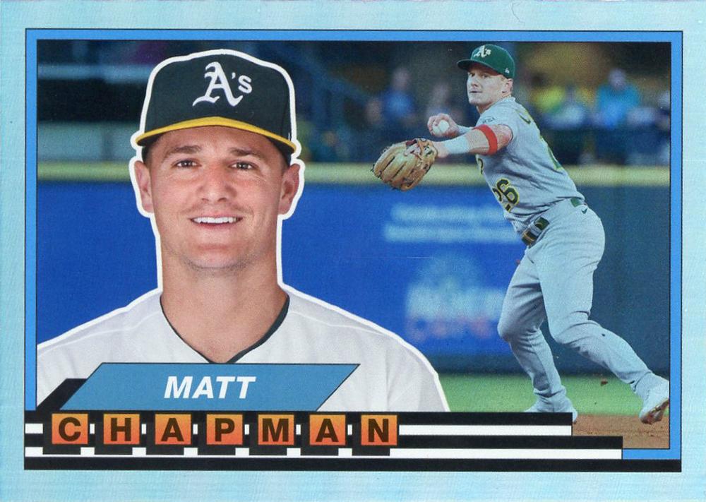 2021 Topps Archives 1989 Topps Big Foil Matt Chapman #89BF-45 Oakland Athletics