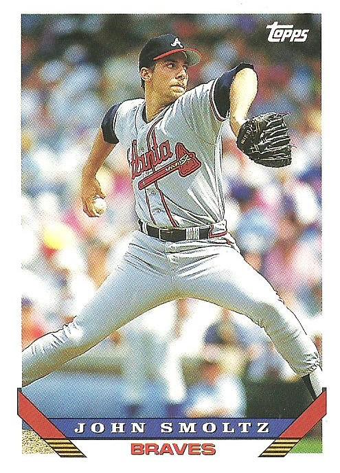 1993 Topps John Smoltz UER # 35 Atlanta Braves