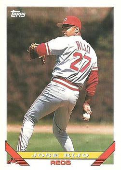 1993 Topps Jose Rijo # 165 Cincinnati Reds