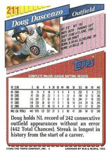 Load image into Gallery viewer, 1993 Topps Doug Dascenzo # 211 Chicago Cubs
