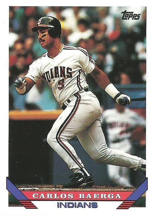 1993 Topps Carlos Baerga # 221 Cleveland Indians