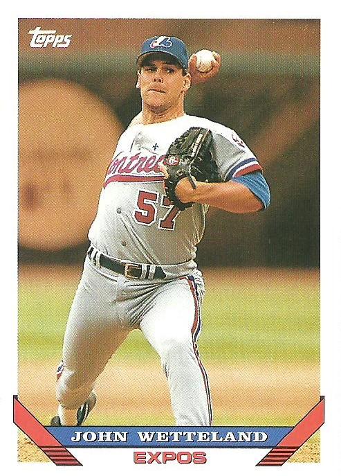 1993 Topps John Wetteland # 231 Montreal Expos