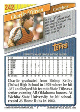 Load image into Gallery viewer, 1993 Topps Charlie O&#39;Brien # 242 New York Mets
