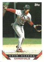 Load image into Gallery viewer, 1993 Topps Luis Alicea # 257 St. Louis Cardinals
