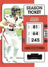 Load image into Gallery viewer, 2021 Panini Contenders Season Ticket Hayden Hurst  #6 Atlanta Falcons
