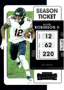 2021 Panini Contenders Season Ticket Allen Robinson II  #18 Chicago Bears