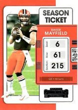 Load image into Gallery viewer, 2021 Panini Contenders Season Ticket Baker Mayfield  #22 Cleveland Browns
