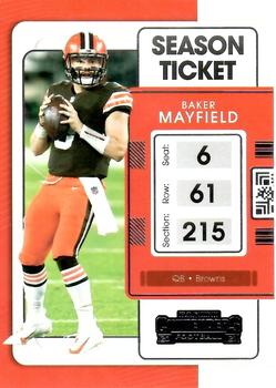 2021 Panini Contenders Season Ticket Baker Mayfield  #22 Cleveland Browns