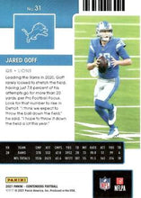 Load image into Gallery viewer, 2021 Panini Contenders Season Ticket Jared Goff  #31 Detroit Lions

