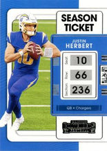 Load image into Gallery viewer, 2021 Panini Contenders Season Ticket Justin Herbert  #51 Los Angeles Chargers
