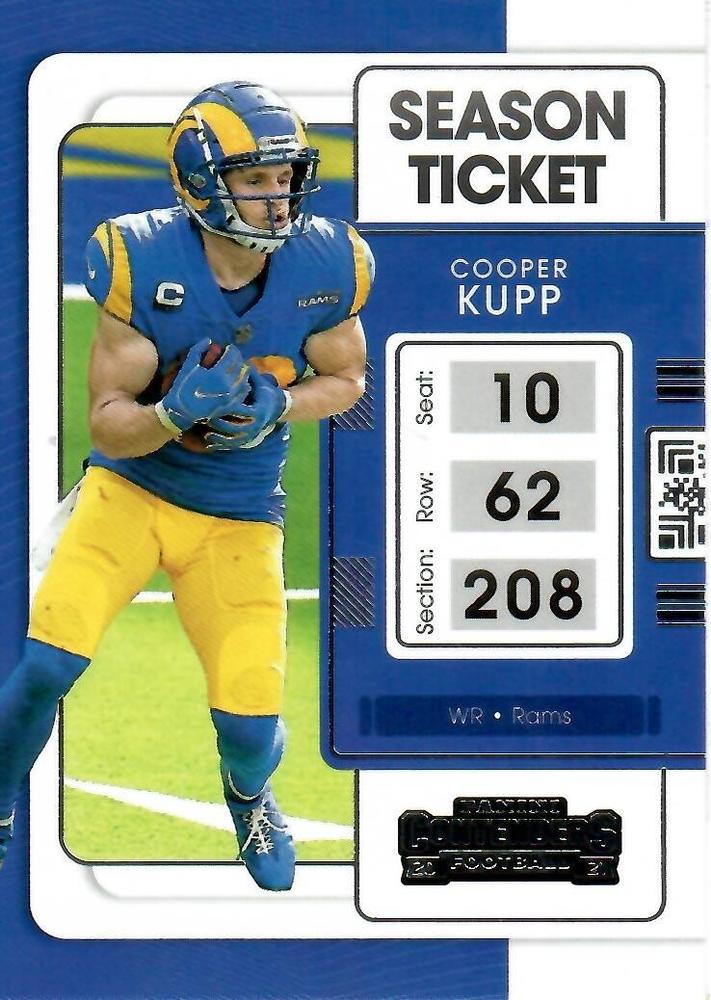 2021 Panini Contenders Season Ticket Cooper Kupp  #55 Los Angeles Rams