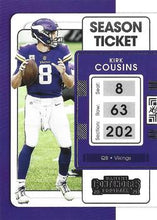 Load image into Gallery viewer, 2021 Panini Contenders Season Ticket Kirk Cousins  #64 Minnesota Vikings
