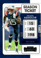 Load image into Gallery viewer, 2021 Panini Contenders Season Ticket Nelson Agholor  #67 New England Patriots
