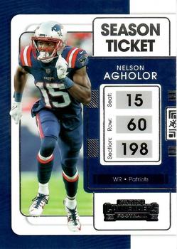 2021 Panini Contenders Season Ticket Nelson Agholor  #67 New England Patriots
