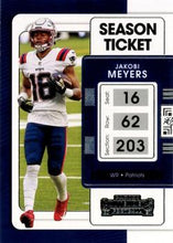 Load image into Gallery viewer, 2021 Panini Contenders Season Ticket Jakobi Meyers  #68 New England Patriots
