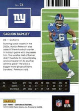 Load image into Gallery viewer, 2021 Panini Contenders Season Ticket Saquon Barkley  #74 New York Giants
