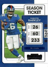 Load image into Gallery viewer, 2021 Panini Contenders Season Ticket Saquon Barkley  #74 New York Giants
