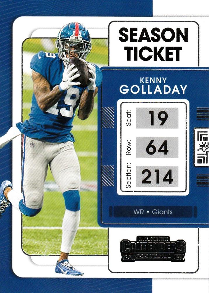 2021 Panini Contenders Season Ticket Kenny Golladay  #75 New York Giants