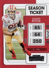 Load image into Gallery viewer, 2021 Panini Contenders Season Ticket George Kittle  #89 San Francisco 49ers
