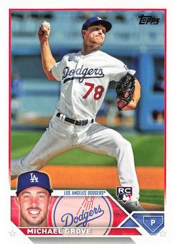 2023 Topps Michael Grove Rookie #15 Los Angeles Dodgers