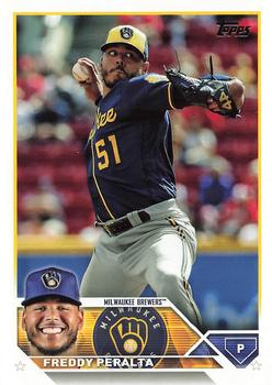 2023 Topps Freddy Peralta #353 Milwaukee Brewers