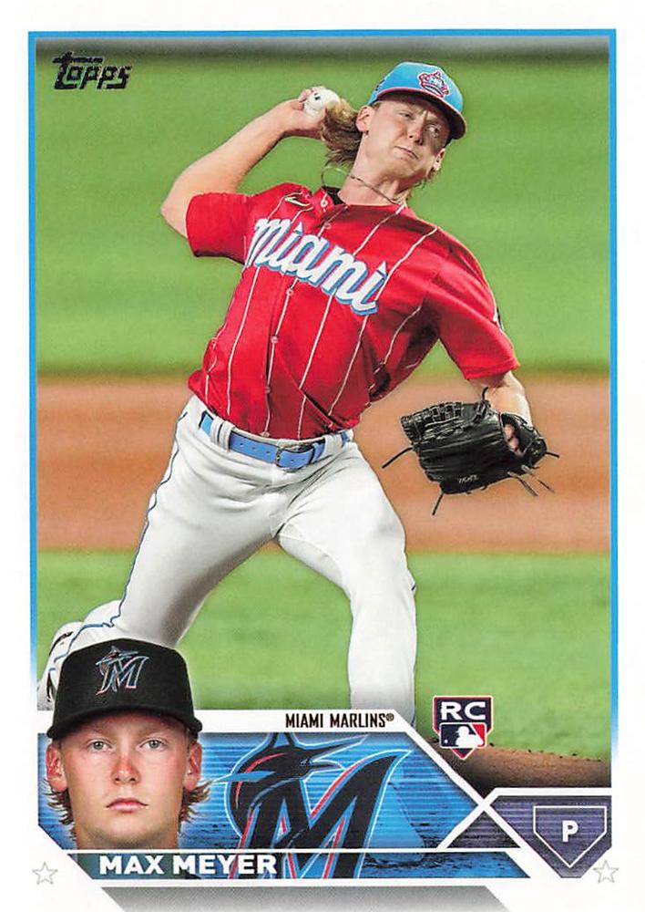 2023 Topps Max Meyer RC #388 Miami Marlins