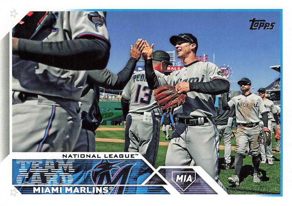 2023 Topps Miami Marlins Team Card 473 Miami Marlins