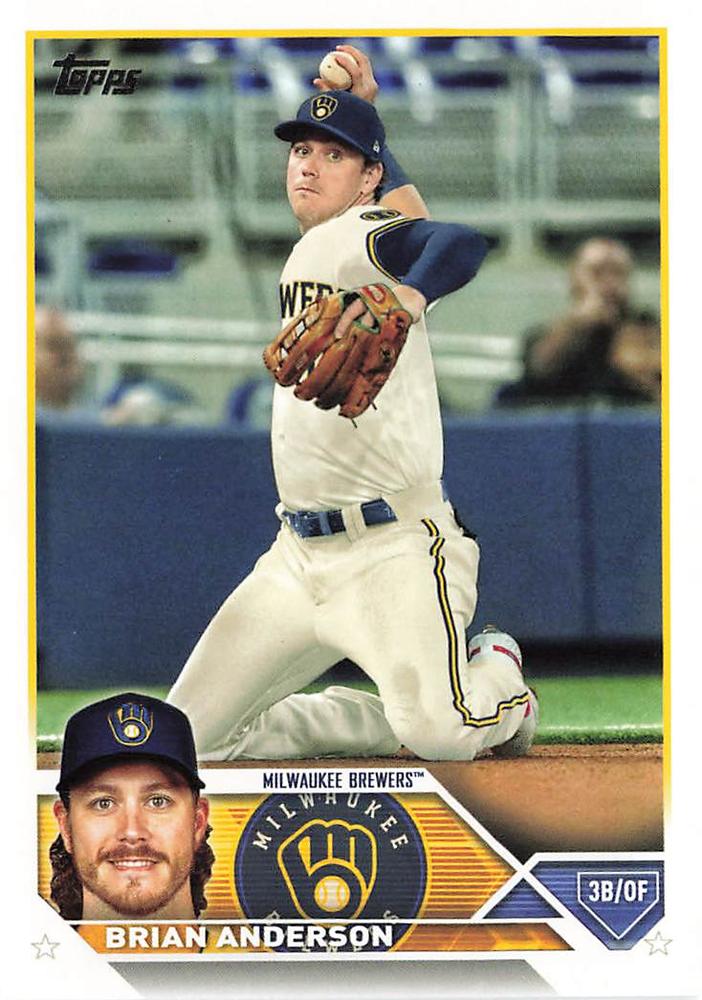 2023 Topps Brian Anderson #480 Milwaukee Brewers