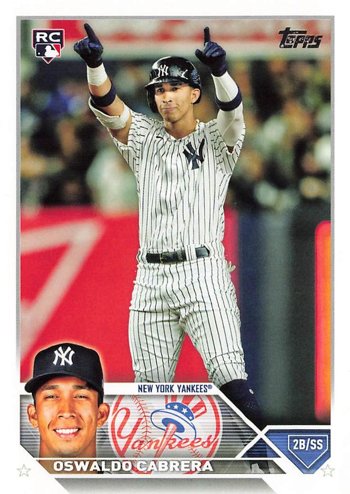 2023 Topps Oswaldo Cabrera RC #487 New York Yankees