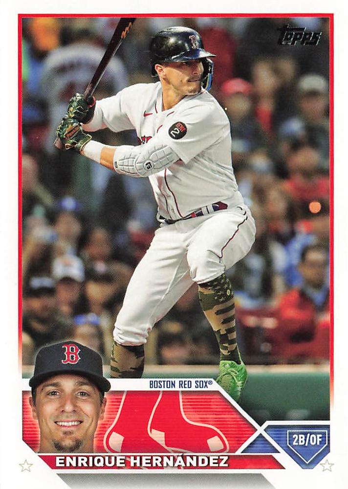 2023 Topps Enrique Hernández #497 Boston Red Sox