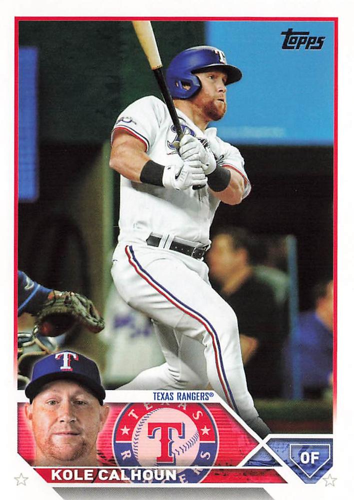2023 Topps Kole Calhoun #512 Texas Rangers