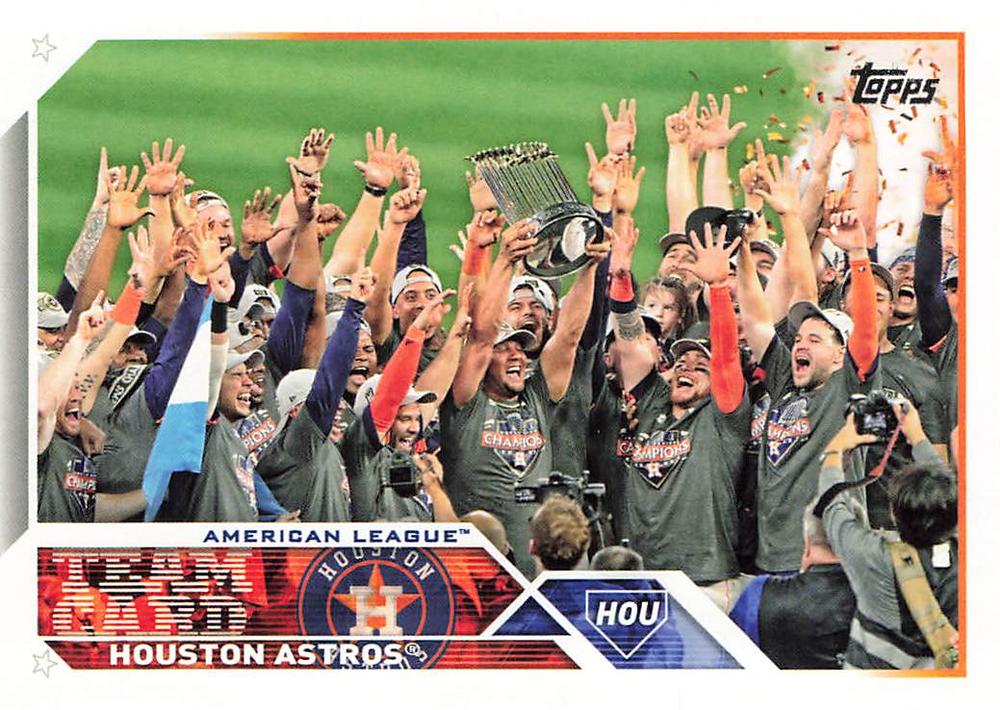2023 Topps Houston Astros Team Card 534 Houston Astros