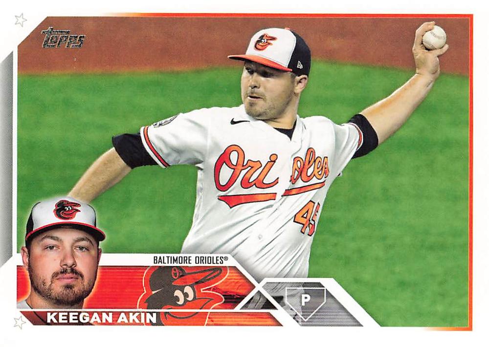 2023 Topps Keegan Akin #617 Baltimore Orioles