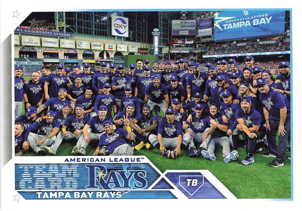 2023 Topps Tampa Bay Rays Team Card 623 Tampa Bay Rays