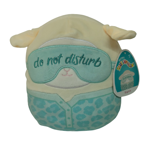 Squishmallows Sophie the Lamb Wearing Pajamas and Sleep Mask 8