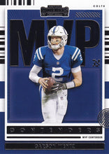 Load image into Gallery viewer, 2021 Panini Contenders MVP Contenders Carson Wentz  MVP-CWE Indianapolis Colts
