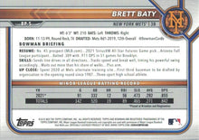 Load image into Gallery viewer, 2022 Bowman Prospects Brett Baty BP-5 New York Mets
