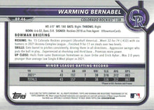 Load image into Gallery viewer, 2022 Bowman Prospects 1st Bowman Warming Bernabel FBC BP-46 Colorado Rockies
