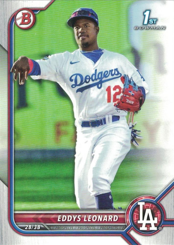 2022 Bowman Prospects 1st Bowman Eddys Leonard FBC BP-57 Los Angeles Dodgers