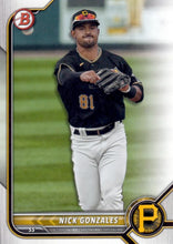 Load image into Gallery viewer, 2022 Bowman Prospects Nick Gonzales BP-77 Pittsburgh Pirates
